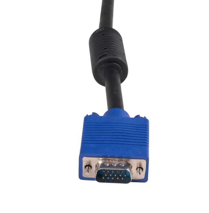 DYNAMIX 1m VESA DDC1 & DDC2 VGA Male/Male Cable - Moulded Black