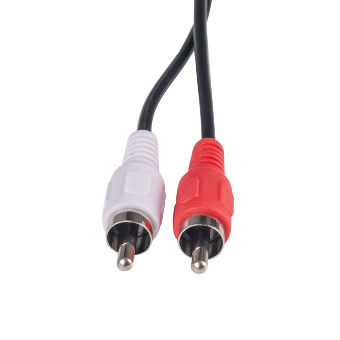 DYNAMIX 10m RCA Audio Cable 2 RCA to 2 RCA Plugs, Coloured Red & White