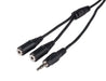 DYNAMIX 2M Stereo Y Cable 3.5mm Plugs - LX2001 - Homewares, Outdoor, Phone Accessories, Cases, Speakers, Headphones + More -