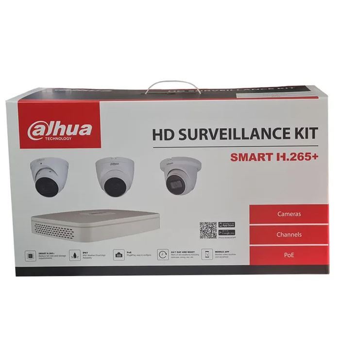 DAHUA 8-Channel IP Surveillance Kit Includes 8-Port 4K PoE NVR with 2TB HDD Inst