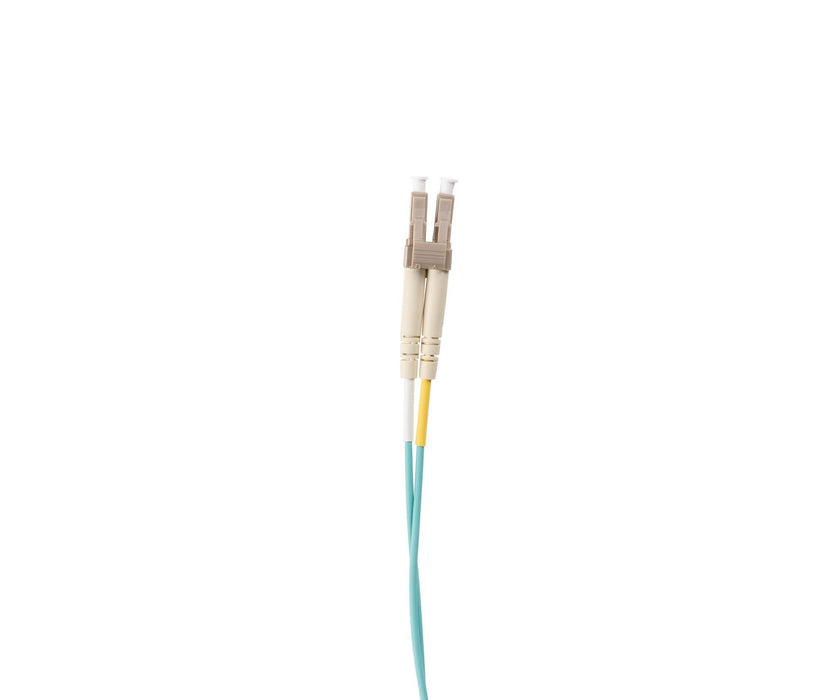 1.5M 50u LC/LC OM3 Fibre Lead (Duplex, Multimode) Aqua LSZH Jacket