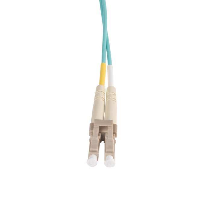 1.5M 50u LC/LC OM3 Fibre Lead (Duplex, Multimode) Aqua LSZH Jacket