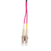 10M 50u LC/LC OM4 Fibre Lead (Duplex, Multimode) Raspberry Pink LSZH Jacket