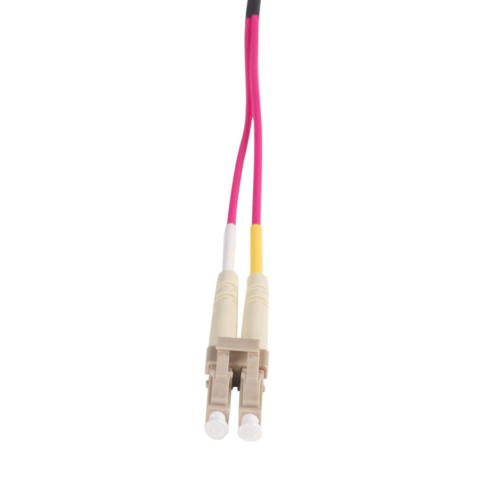 DYNAMIX 1.5M 50u LC/LC OM4 Fibre Lead (Duplex, Multimode) Raspberry Pink LSZH Ja