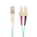 DYNAMIX 2M 50u LC/SC OM3 Fibre Lead (Duplex, Multimode) Aqua LSZH Jacket