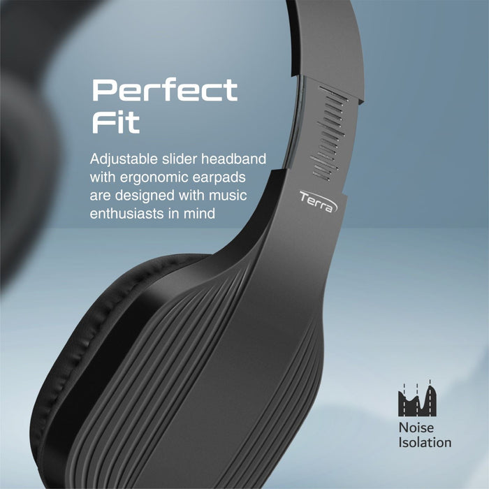 PROMATE Bluetooth Wireless Over-Ear Headphones. Up to 10 Hours Playback 300mAh B