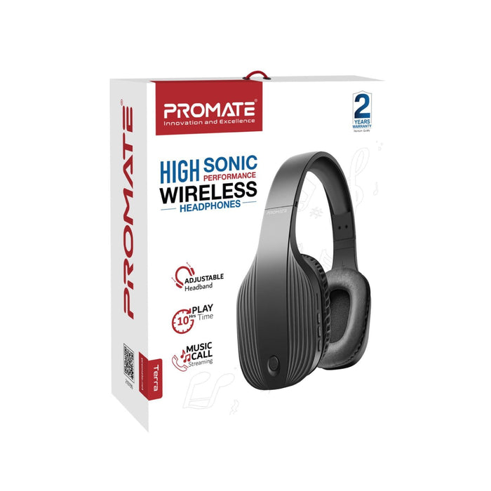 PROMATE Bluetooth Wireless Over-Ear Headphones. Up to 10 Hours Playback 300mAh B