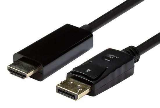 DYNAMIX 1m DisplayPort 1.2 to HDMI 1.4 Monitor cable. Max Max Res: 4K@30Hz