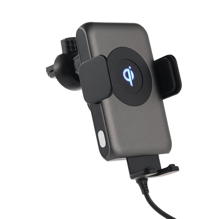 Qi Wireless In-Car Phone Charger with Cradle, Vent & Window Mount
