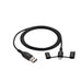 JACKSON 1m MFi Certified Sync & Charge Cable Micro USB USB-C Lightning Black - LX2001 - Homewares, Outdoor, Phone Accessories, Cases, Speakers, Headphones + More -