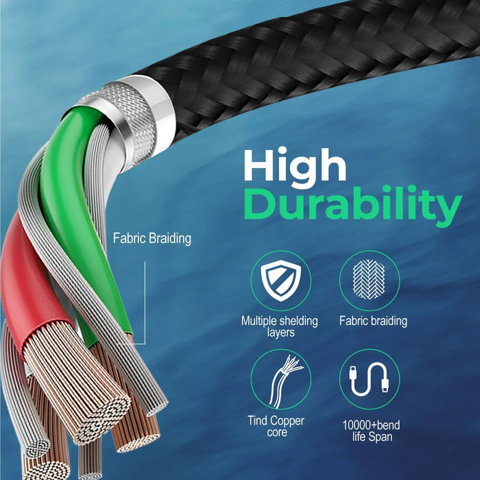 PROMATE 1m USB-C Thunderbolt Cable. Supports 40Gps & 100W PD. Supports Up to 8k@ - LX2001 - Homewares, Outdoor, Phone Accessories, Cases, Speakers, Headphones + More -