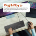 PROMATE Compact Wired Keyboard and Mouse Combo. Full Sized Low Profile Keyboard