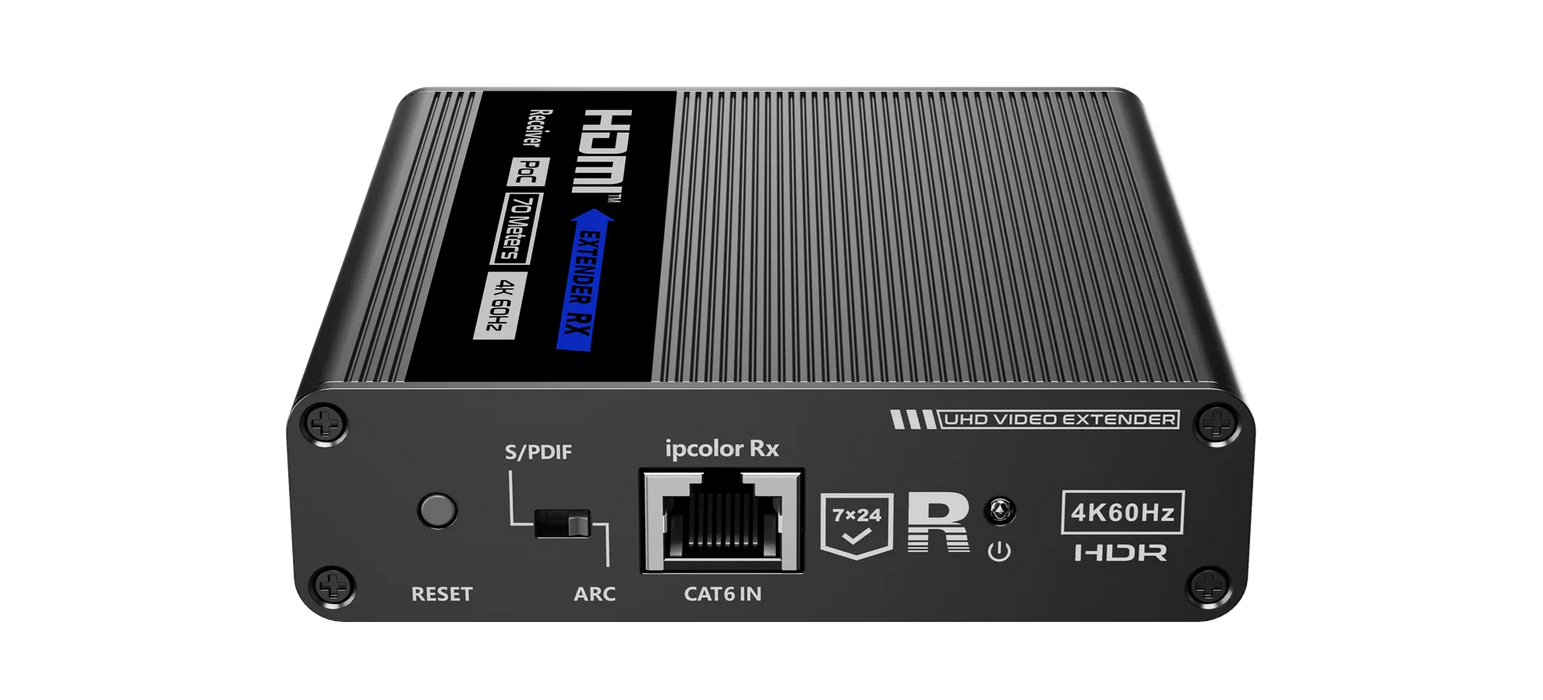 LENKENG 1-In-4-Out 4K@60Hz HDMI Extender. 1x HDMI in, 4x RJ45 out. PoC. Compatib - LX2001 - Homewares, Outdoor, Phone Accessories, Cases, Speakers, Headphones + More -