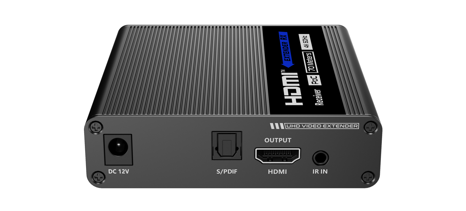 LENKENG 1-In-4-Out 4K@60Hz HDMI Extender. 1x HDMI in, 4x RJ45 out. PoC. Compatib