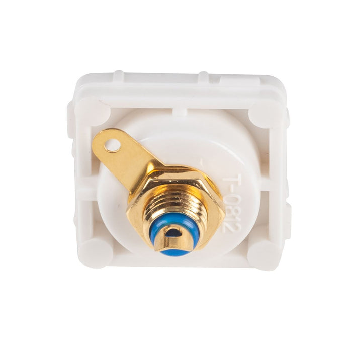 AMDEX Blue RCA to Solder Connector. Gold Plated