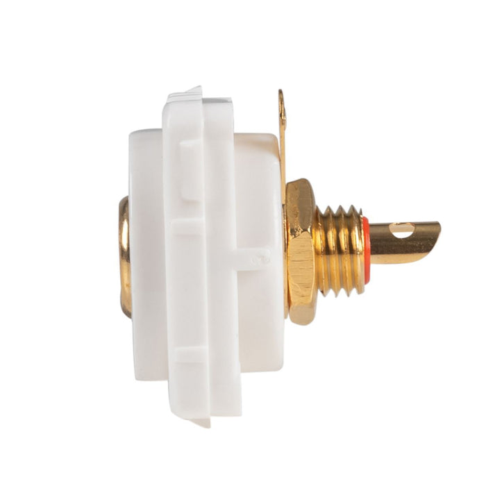 AMDEX Red RCA to Solder Connector. Gold Plated