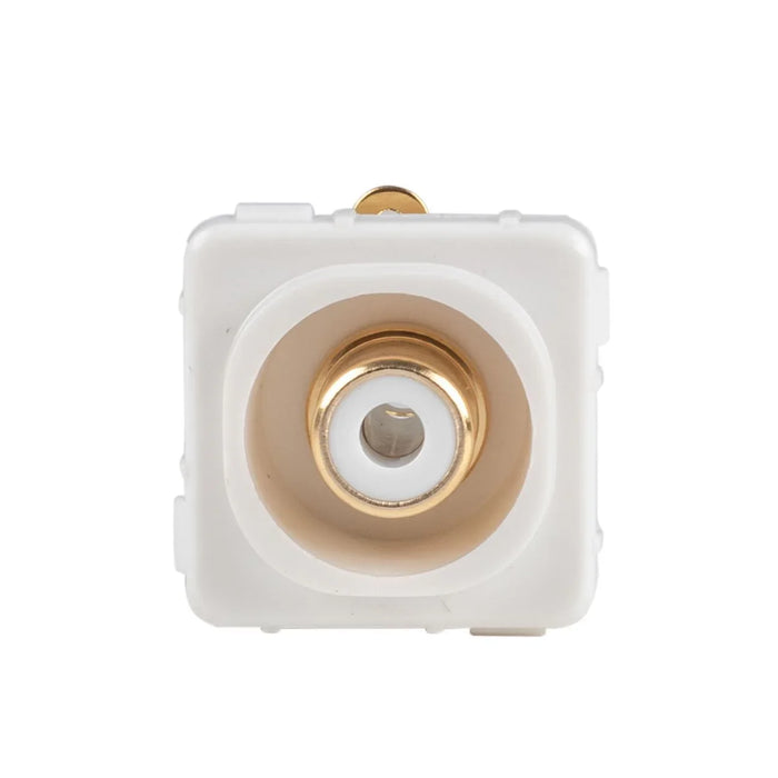 AMDEX White RCA to Solder Connector . Gold Plated - LX2001 - Homewares, Outdoor, Phone Accessories, Cases, Speakers, Headphones + More -