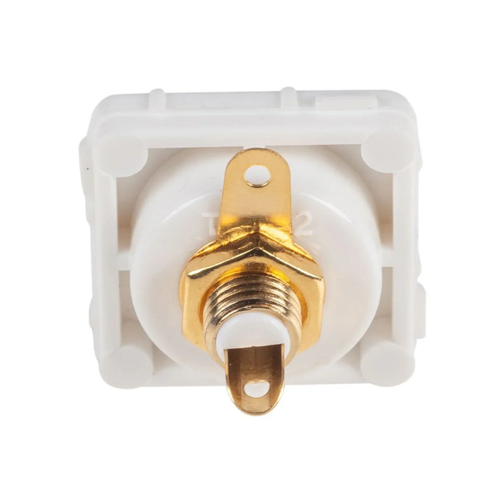 AMDEX White RCA to Solder Connector . Gold Plated - LX2001 - Homewares, Outdoor, Phone Accessories, Cases, Speakers, Headphones + More -