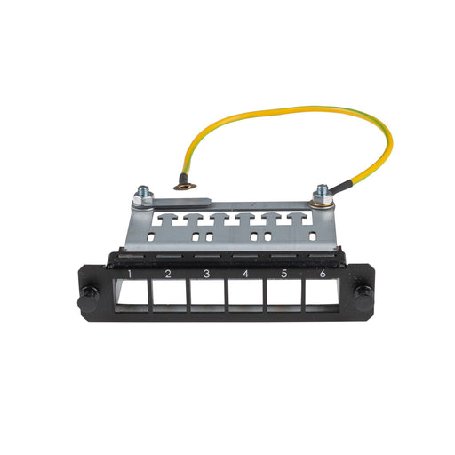 DYNAMIX 6x Port Unloaded Keystone Plate for FPP3PB Fibre Tray