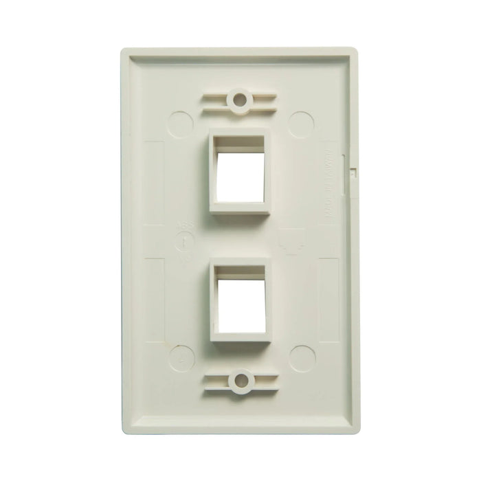 DYNAMIX Quad Port Face Plate for RJ45 110 Keystone Jacks. NOTE Jack pins at top - LX2001 - Homewares, Outdoor, Phone Accessories, Cases, Speakers, Headphones + More -