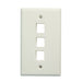 DYNAMIX Triple Port Face Plate for RJ45 110 Keystone Jacks