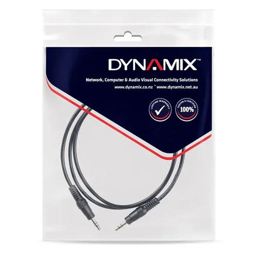 DYNAMIX 5M Stereo 3.5mm Plug Stereo MM Cable - LX2001 - Homewares, Outdoor, Phone Accessories, Cases, Speakers, Headphones + More -
