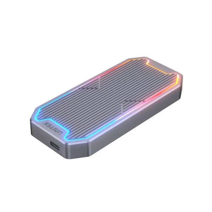 UNITEK USB-C to M.2 SSD Enclosure with RGB Lights in Alloy Housing. Supports USB - LX2001 - Homewares, Outdoor, Phone Accessories, Cases, Speakers, Headphones + More -
