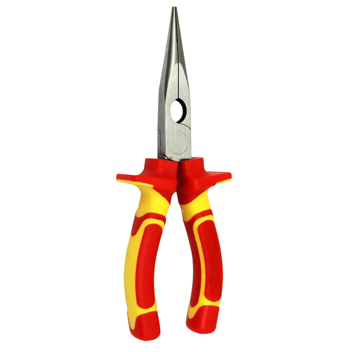 GOLDTOOL 175mm Insulated Sharp Nose Pliers. Large Shoulders to Protect Against L