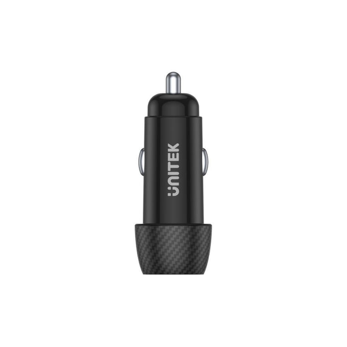 UNITEK 38W Car Charger with Dual USB Ports. 1 x USB-C with up to 20W Power Deliv