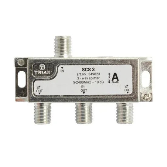 TRIAX RF 3-Way Splitter 5~2400MHz. All Ports Power Pass - Diode Steered - LX2001 - Homewares, Outdoor, Phone Accessories, Cases, Speakers, Headphones + More -