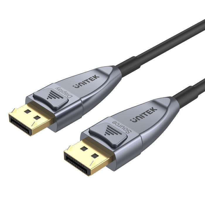 UNITEK 15M Ultrapro DisplayPort Active Optical Cable. Supports Up to 8K@60Hz & 4