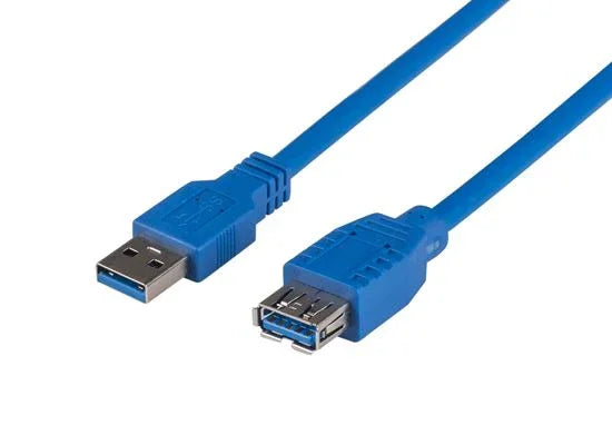 DYNAMIX 3m USB 3.0 USB-A Male to Female Extension Cable. Colour Blue - LX2001 - Homewares, Outdoor, Phone Accessories, Cases, Speakers, Headphones + More -