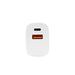 DYNAMIX 20W USB-C + QC3.0 USB-A Universal Compact USB Wall Charger. Supports Fas