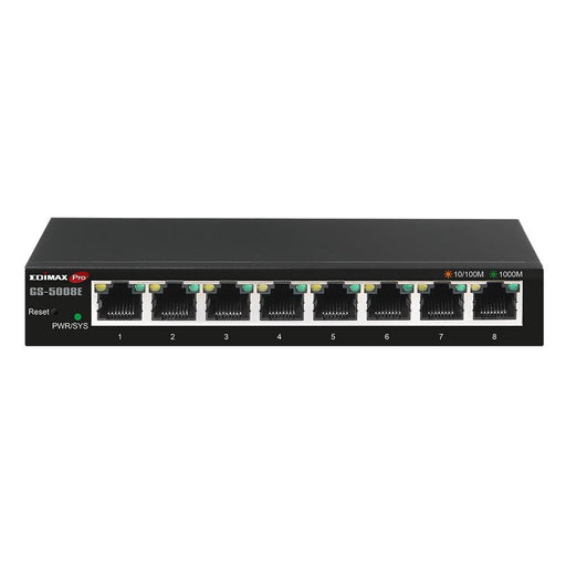 EDIMAX 8-Port Gigabit Ethernet Web Smart Switch. Supports VLAN, ICMP Snooping, 8