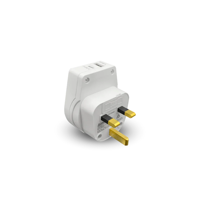 Travel Adaptor USB USB-C Converts NZ/AUS Plugs for use in UK, Hong Kong & More - LX2001 - Homewares, Outdoor, Phone Accessories, Cases, Speakers, Headphones + More -
