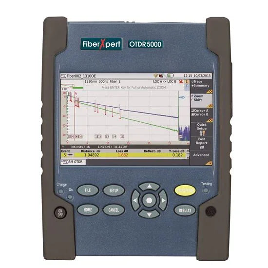 FIBREXPERT OTDR 5000 Quad Wavelength Optical Time Domain Reflectometer. LCD Touc - LX2001 - Homewares, Outdoor, Phone Accessories, Cases, Speakers, Headphones + More -