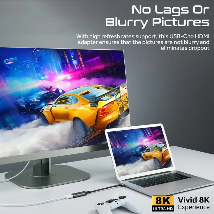 PROMATE USB-C to HDMI Adapter Supports up to 8K@60Hz HD Res. Sturdy Aluminium Ca - LX2001 - Homewares, Outdoor, Phone Accessories, Cases, Speakers, Headphones + More -