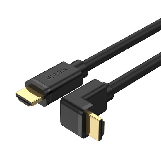 UNITEK 3M 4K HDMI 2.0 Right Angle Cable with 90 Degree Elbow. Supports HDR10; HD
