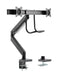 BRATECK 17"-32" Dual Monitor Gas Spring Arm with Built-in Docking Station.Quick