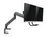 BRATECK 17"-32" Dual Monitor Gas Spring Arm with Built-in Docking Station.Quick