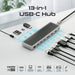 PROMATE 12-in-1 Multi-Port Hub. Includes 4x USB-A & 1x USB-C PD Port, 2x HDMI Po