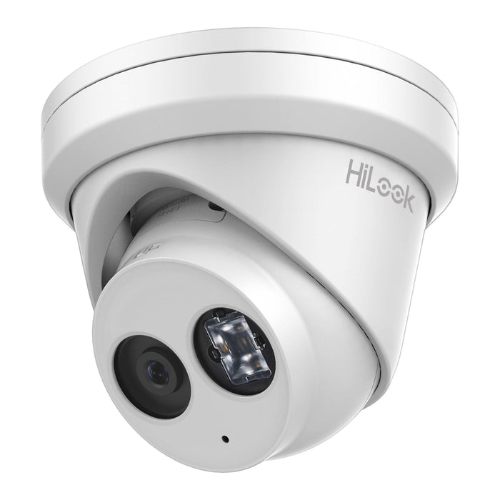 HILOOK 6MP IP POE Turret Camera with 4mm Fixed Lens. H265. Max IR up to 30m. Bui