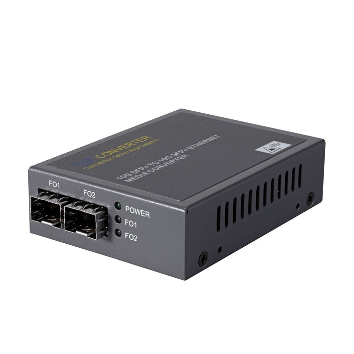 CTS Dual SFP+ 10G Media Converter. Single-mode & Multimode SFP. Support 10 Gigab