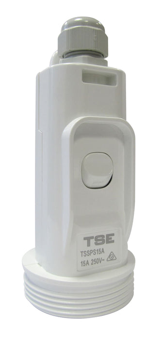 TRADESAVE 15A 250V Suspended Single Switch Socket Plug. Built Tough Impact Resis