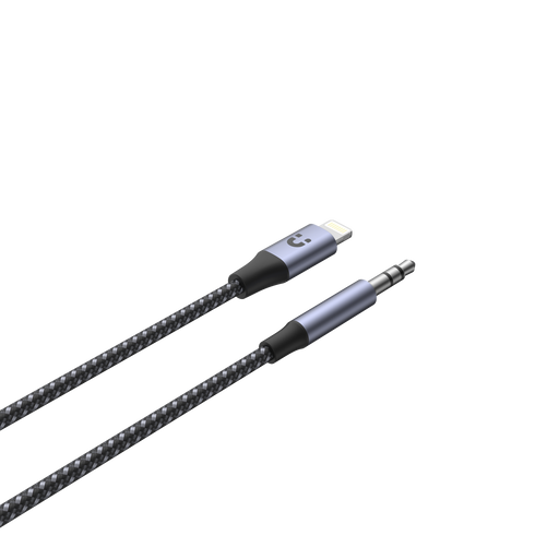 UNITEK 1M, Lightning to 3.5mm Male Aux Cable. Support Hi-Fi Audio Space Grey