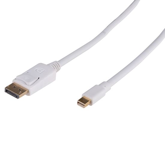 DYNAMIX 1m DisplayPort to Mini DisplayPort v1.2 cables. Gold Shell Connectors