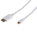 DYNAMIX 1m DisplayPort to Mini DisplayPort v1.2 cables. Gold Shell Connectors