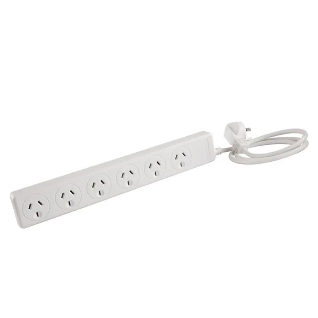 JACKSON 6-Way 10A Powerboard Power Board Overload Protection & 1m Lead ...