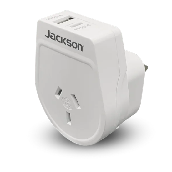 Travel Adaptor USB USB-C Converts NZ/AUS Plugs for use in UK, Hong Kong & More