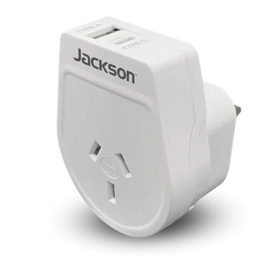 Travel Adaptor USB USB-C Converts NZ/AUS Plugs for use in UK, Hong Kong & More - LX2001 - Homewares, Outdoor, Phone Accessories, Cases, Speakers, Headphones + More -